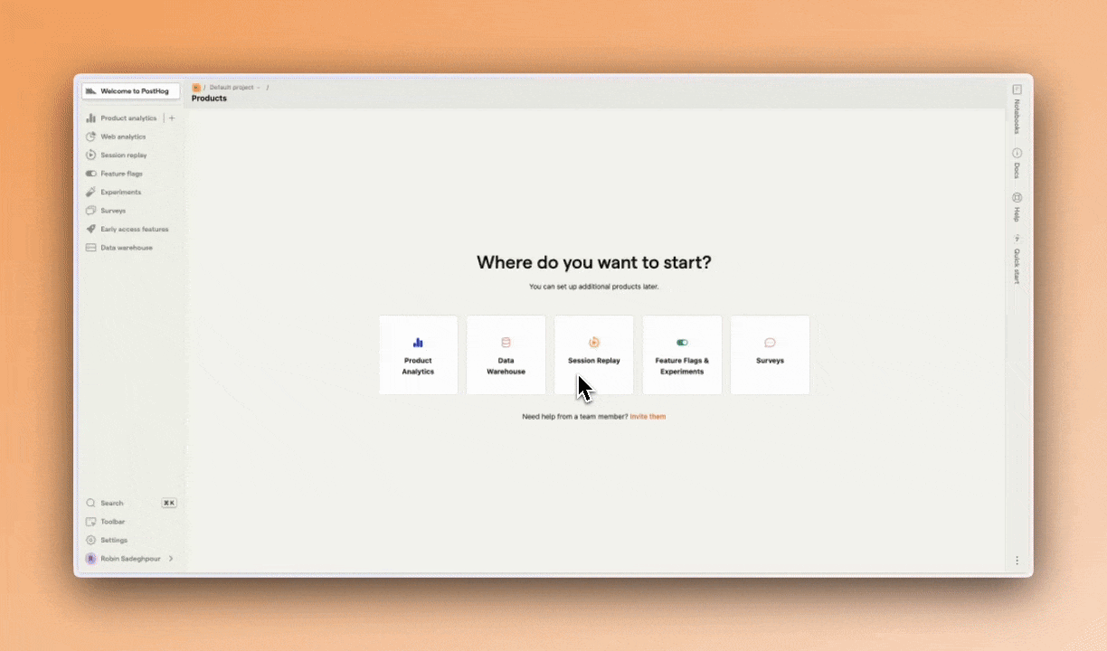 Creating a new React Native project in PostHog
