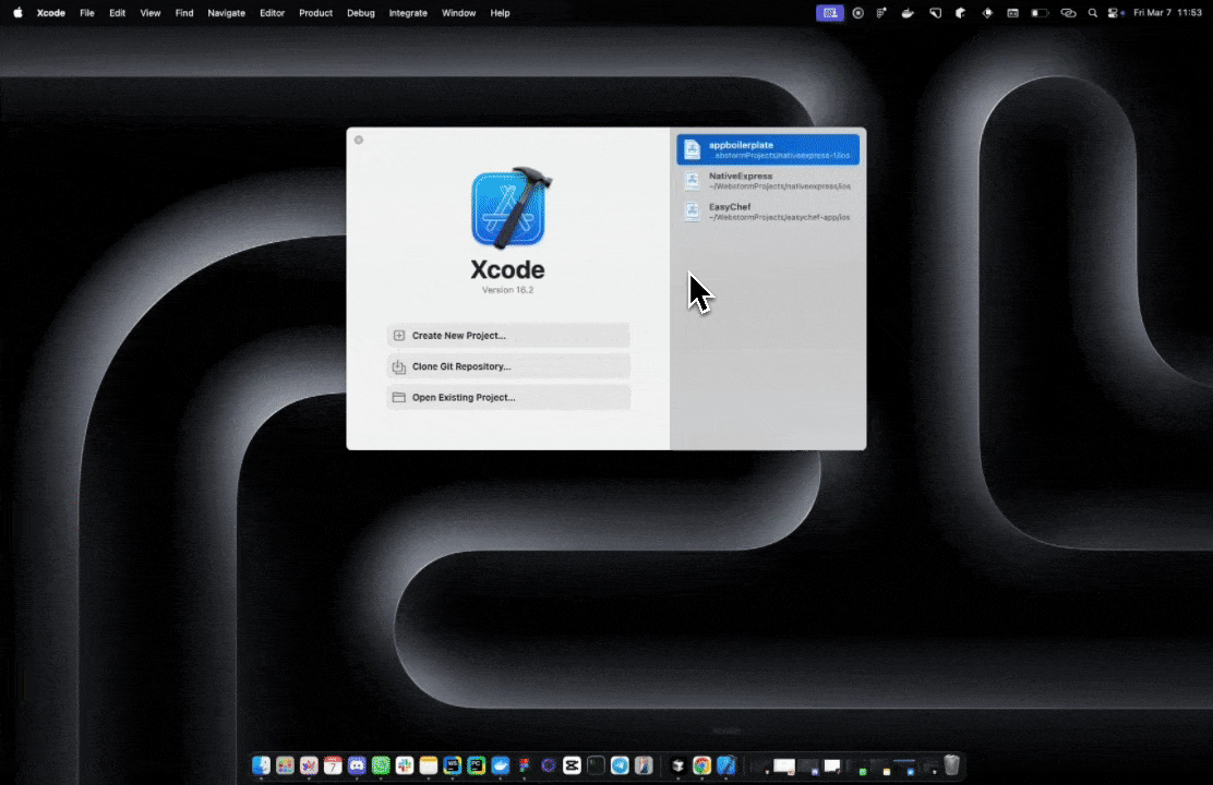 Setting the development team under Signing and Capabilities in Xcode
